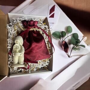 Dept 56 Snowbabies “A Wish for Snow” Globe W/Surprise Free Christmas Earrings